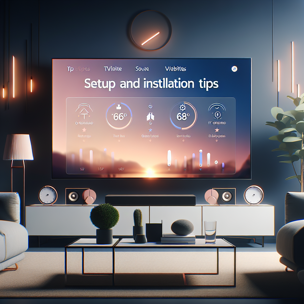 Einrichtungs- und Montagetipps